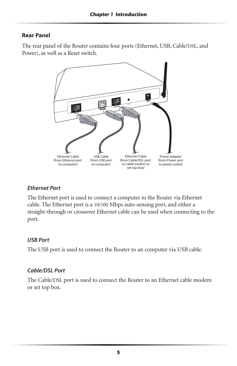 And power), as well as a reset switch | Actiontec electronic GT701WRU User Manual | Page 10 / 137