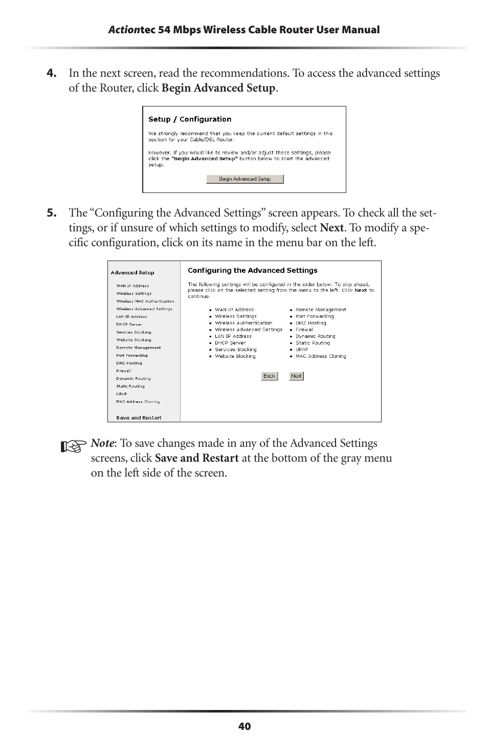 Actiontec electronic GT701WRU User Manual | Page 45 / 137