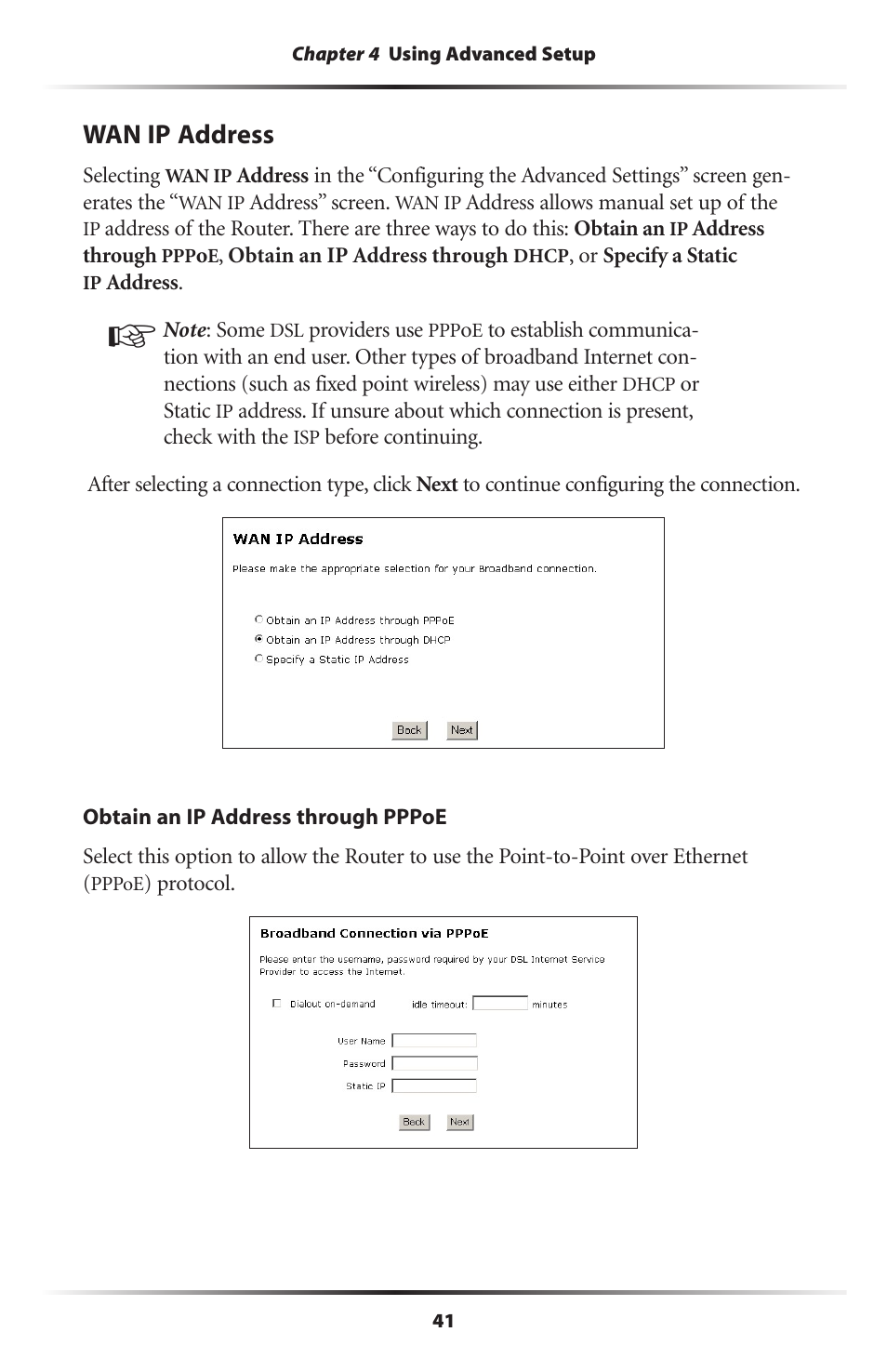 Wan ip address | Actiontec electronic GT701WRU User Manual | Page 46 / 137