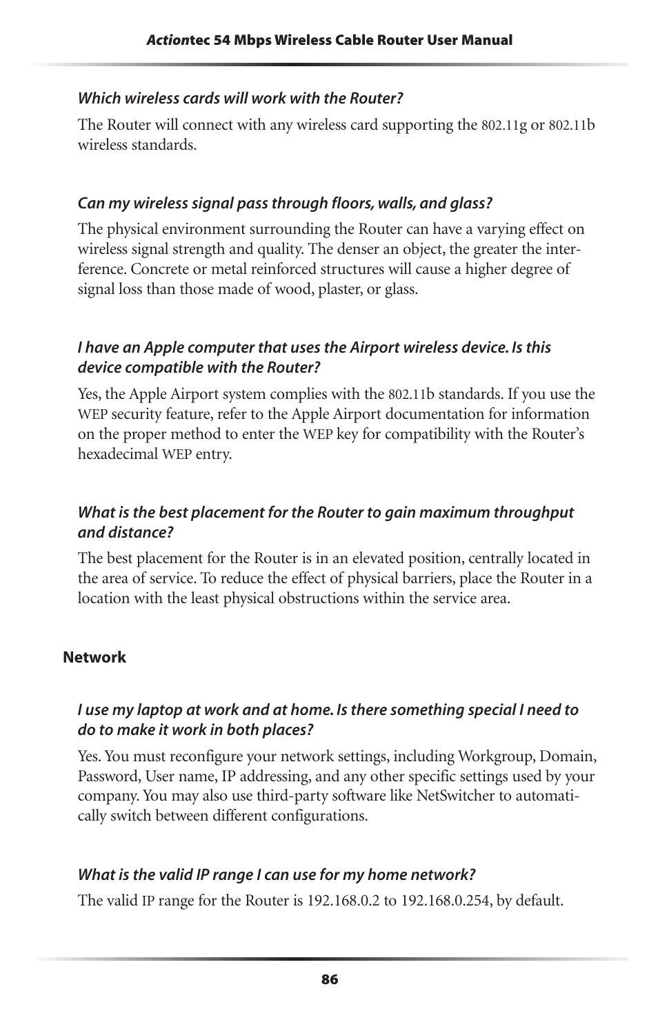Actiontec electronic GT701WRU User Manual | Page 91 / 137