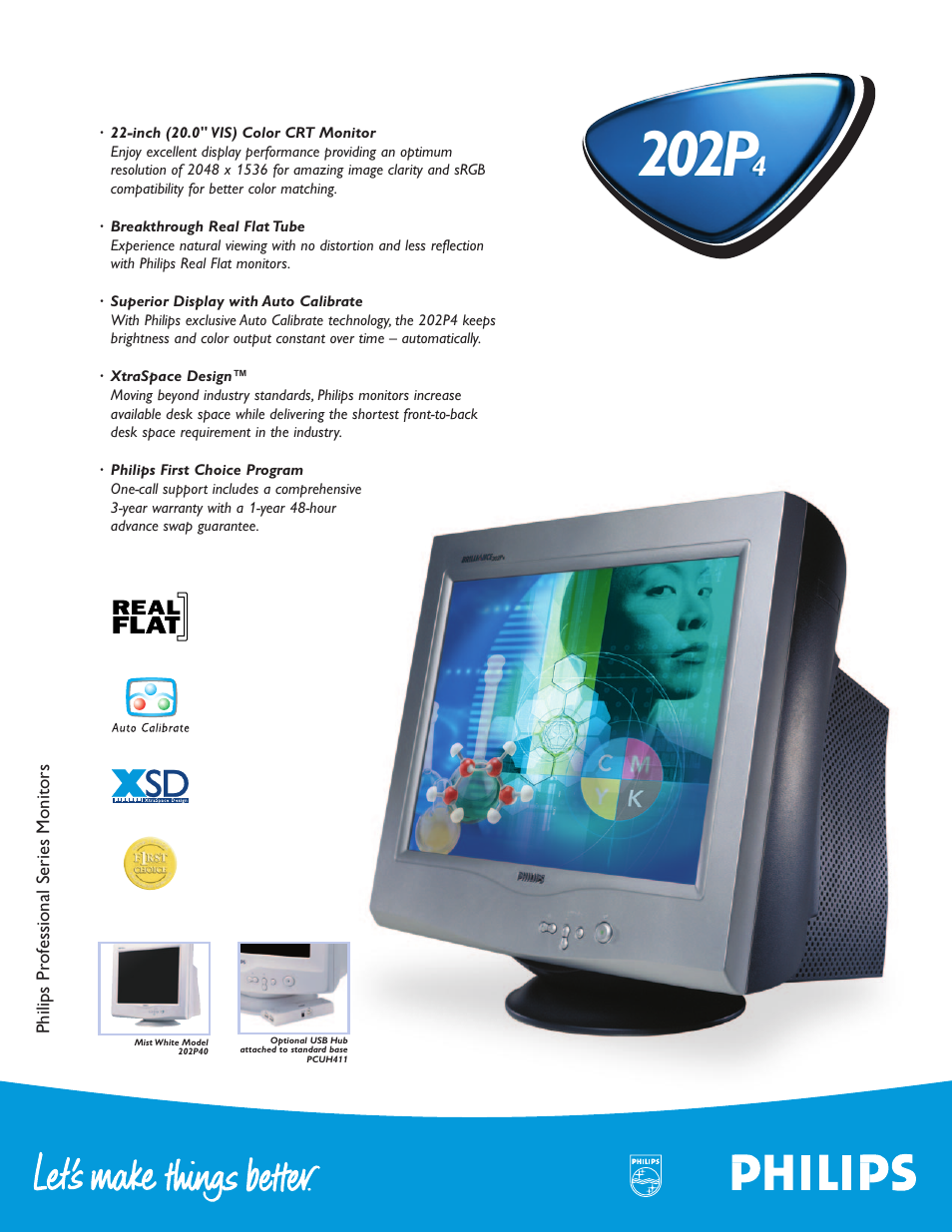 Philips 202P4074 User Manual | 2 pages