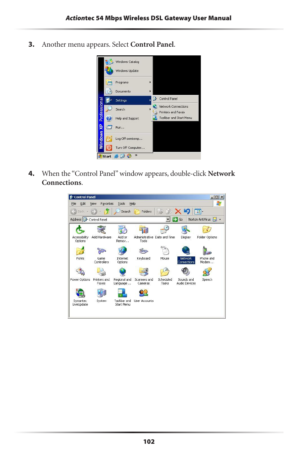 Actiontec electronic Actiontec Wireless DSL Gateway GT701WG User Manual | Page 105 / 135