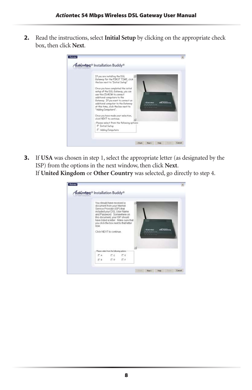 Actiontec electronic Actiontec Wireless DSL Gateway GT701WG User Manual | Page 11 / 135