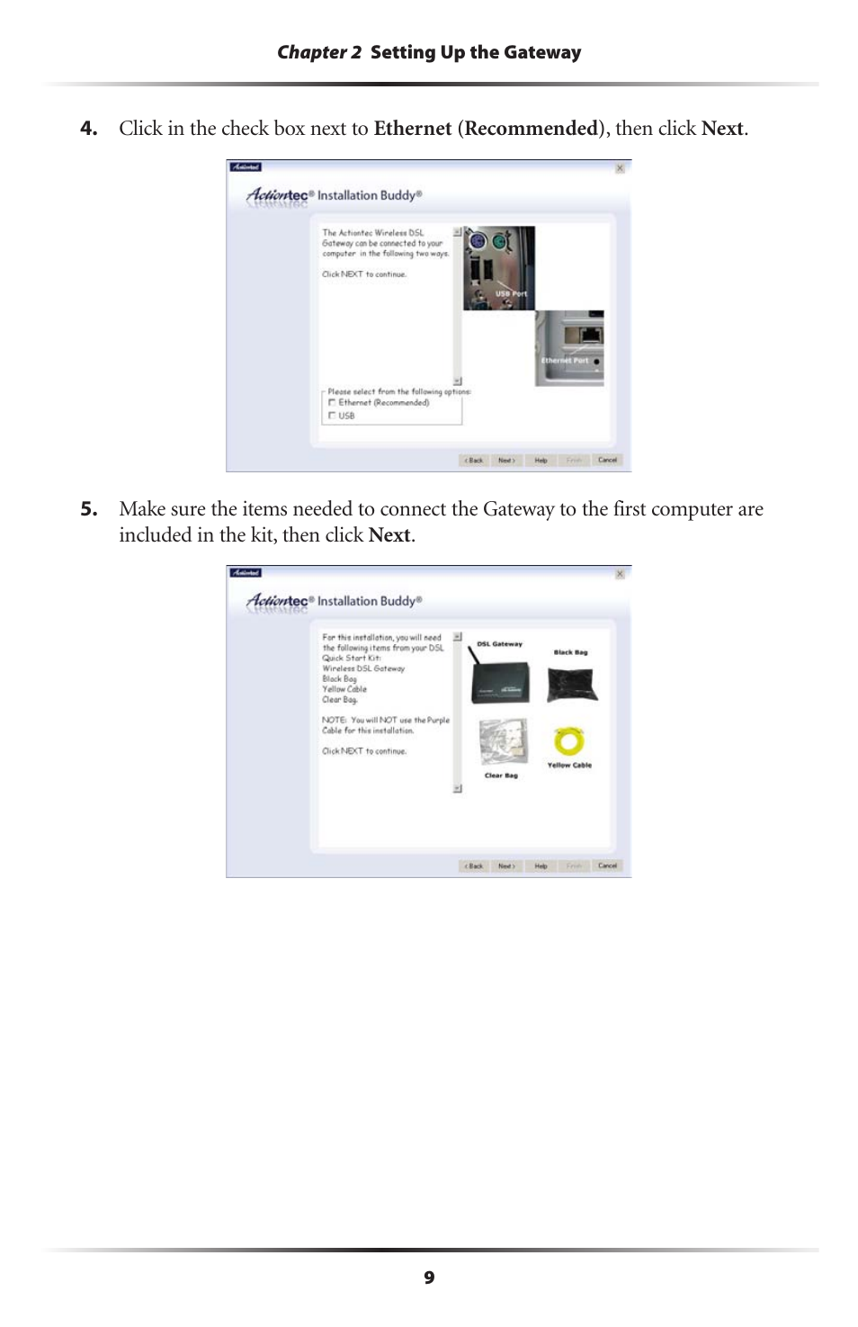 Actiontec electronic Actiontec Wireless DSL Gateway GT701WG User Manual | Page 12 / 135