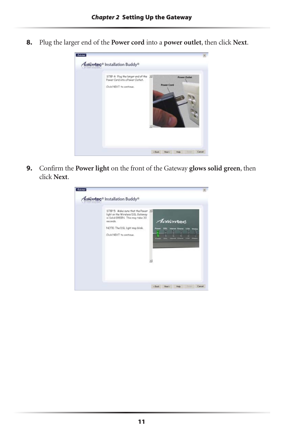 Actiontec electronic Actiontec Wireless DSL Gateway GT701WG User Manual | Page 14 / 135