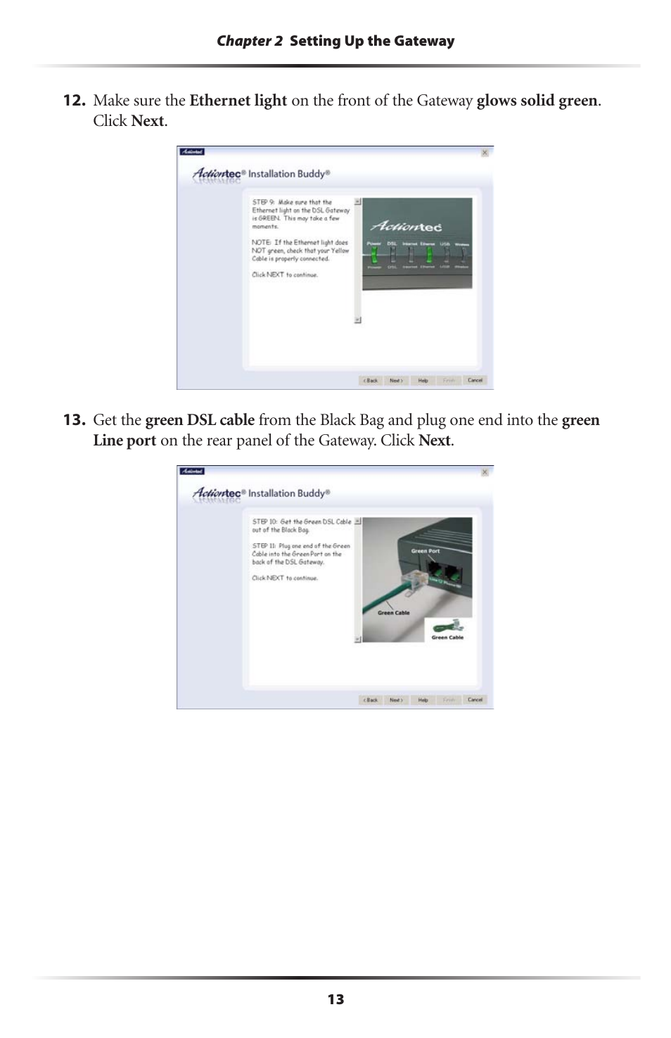 Actiontec electronic Actiontec Wireless DSL Gateway GT701WG User Manual | Page 16 / 135