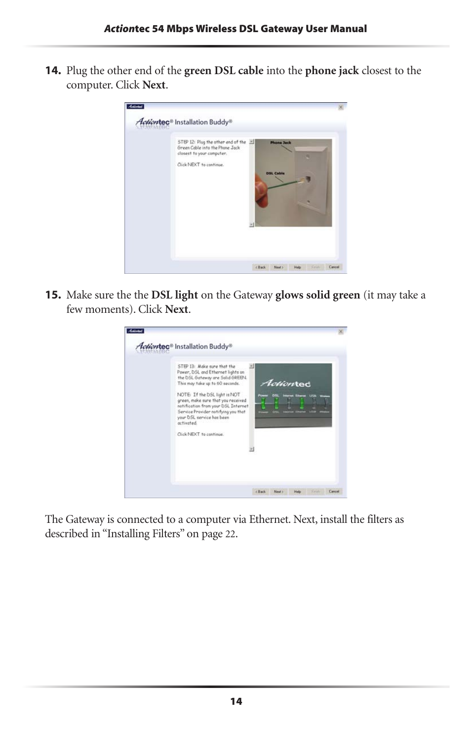 Actiontec electronic Actiontec Wireless DSL Gateway GT701WG User Manual | Page 17 / 135