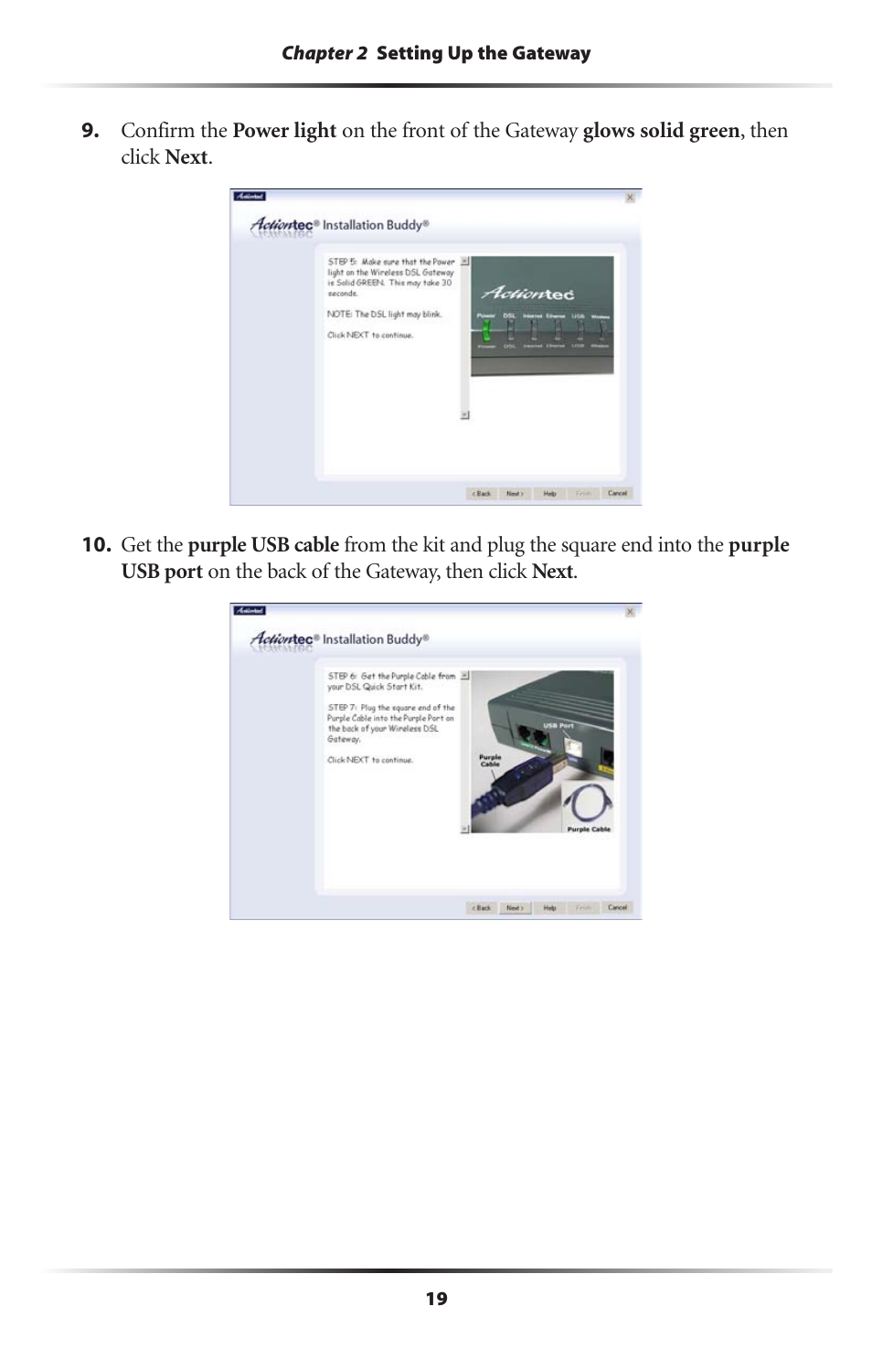 Actiontec electronic Actiontec Wireless DSL Gateway GT701WG User Manual | Page 22 / 135
