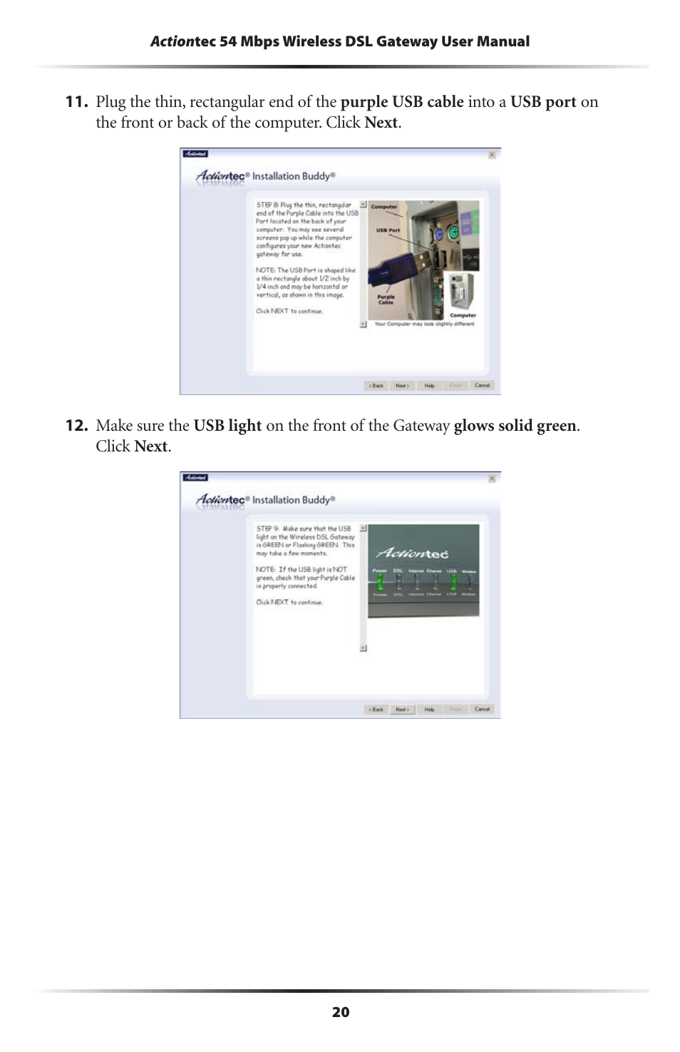 Actiontec electronic Actiontec Wireless DSL Gateway GT701WG User Manual | Page 23 / 135