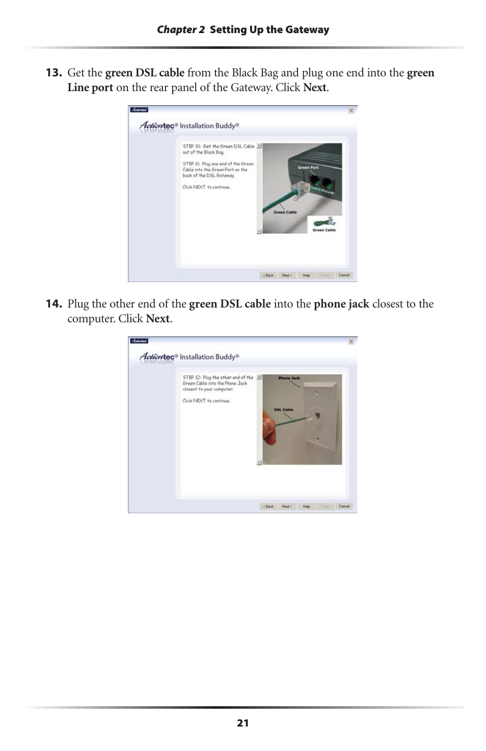 Actiontec electronic Actiontec Wireless DSL Gateway GT701WG User Manual | Page 24 / 135