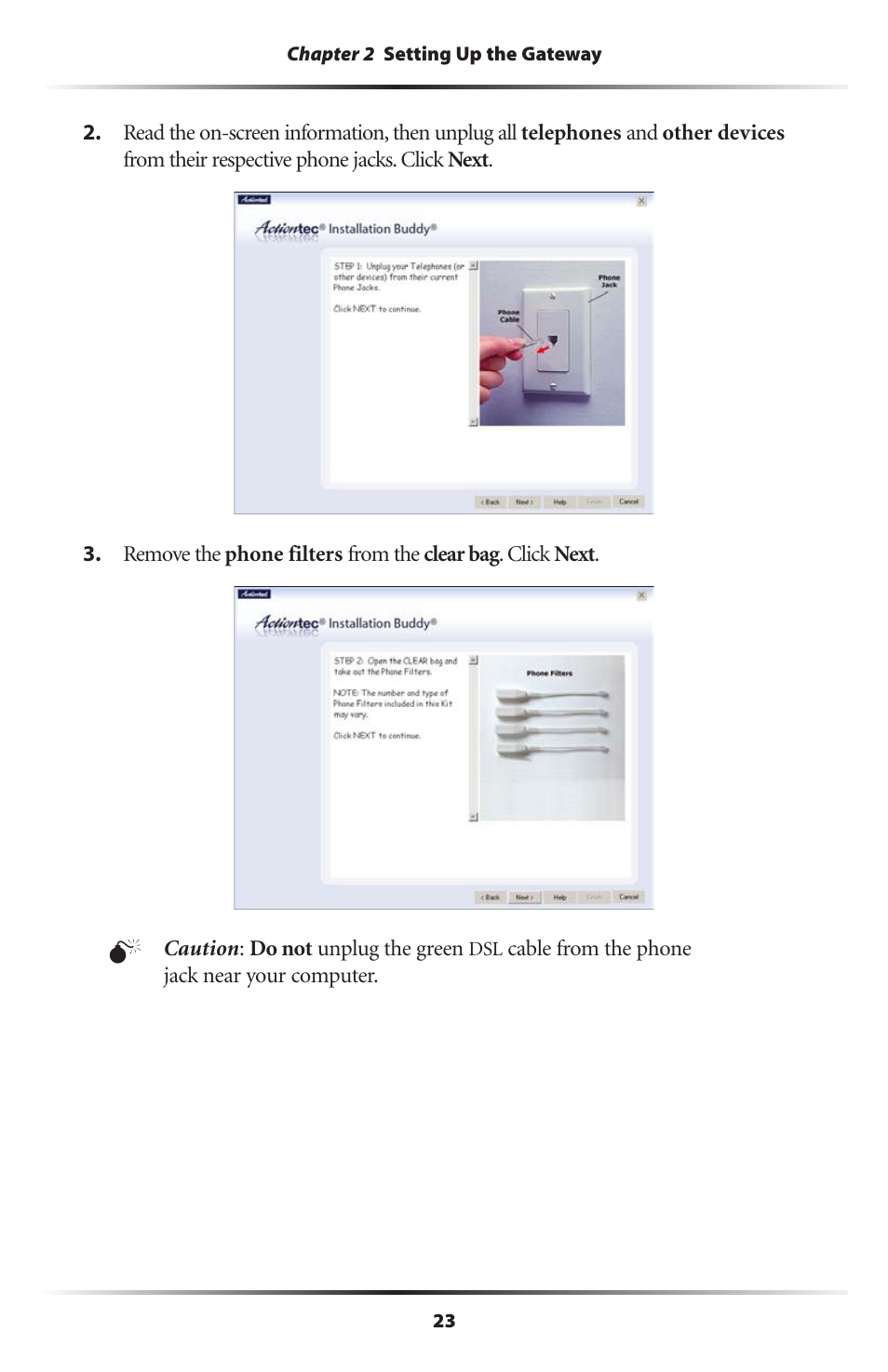 Actiontec electronic Actiontec Wireless DSL Gateway GT701WG User Manual | Page 26 / 135