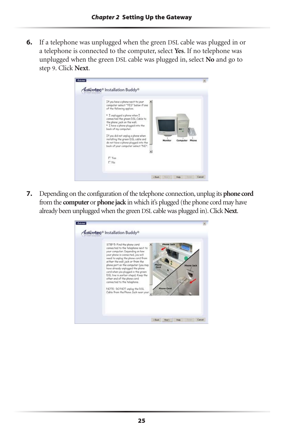 Actiontec electronic Actiontec Wireless DSL Gateway GT701WG User Manual | Page 28 / 135