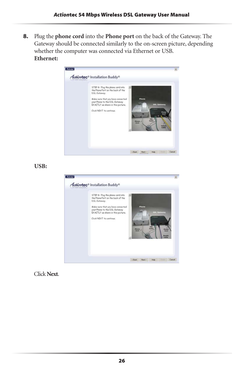 Actiontec electronic Actiontec Wireless DSL Gateway GT701WG User Manual | Page 29 / 135
