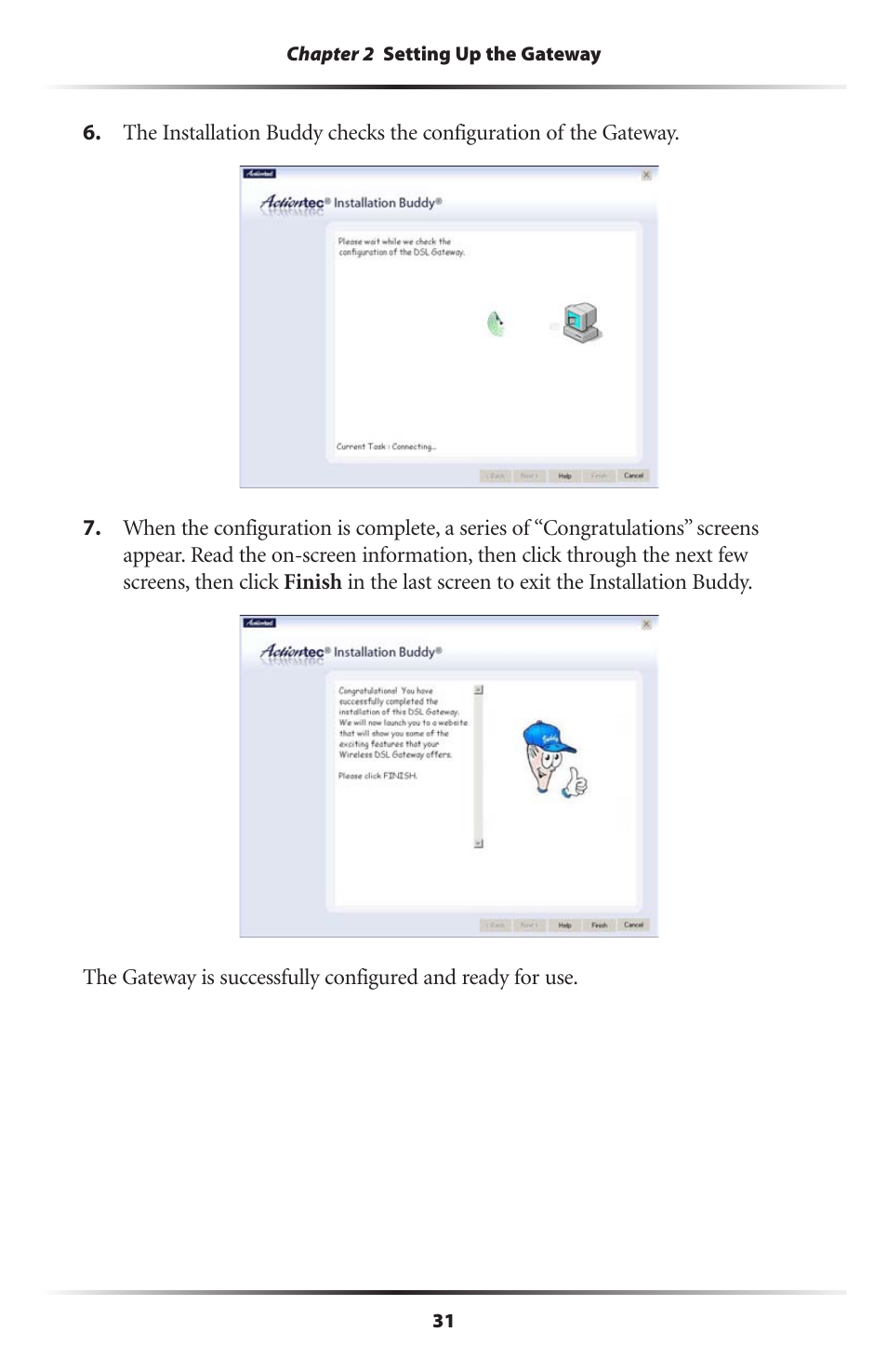Actiontec electronic Actiontec Wireless DSL Gateway GT701WG User Manual | Page 34 / 135