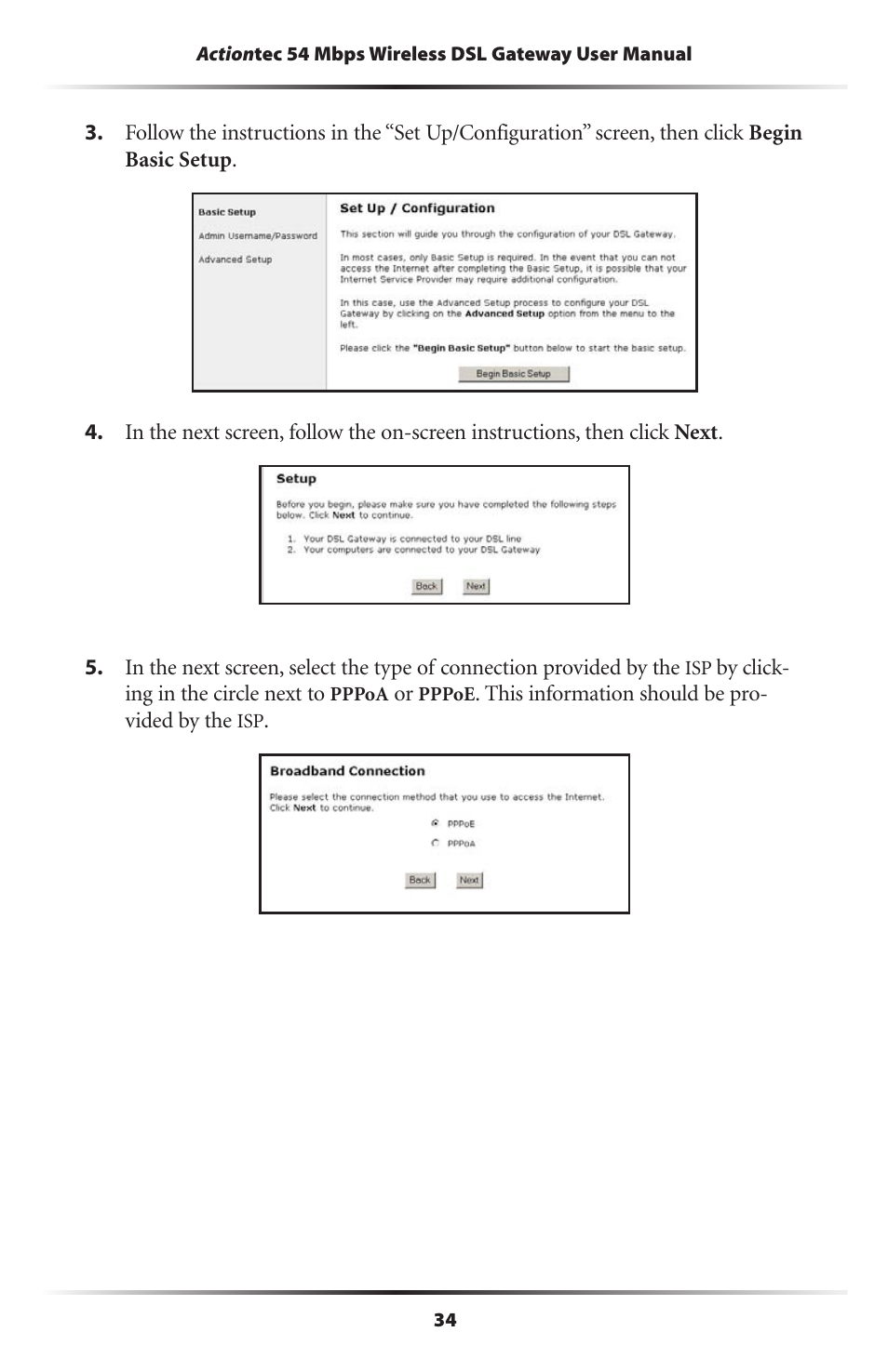 Actiontec electronic Actiontec Wireless DSL Gateway GT701WG User Manual | Page 37 / 135
