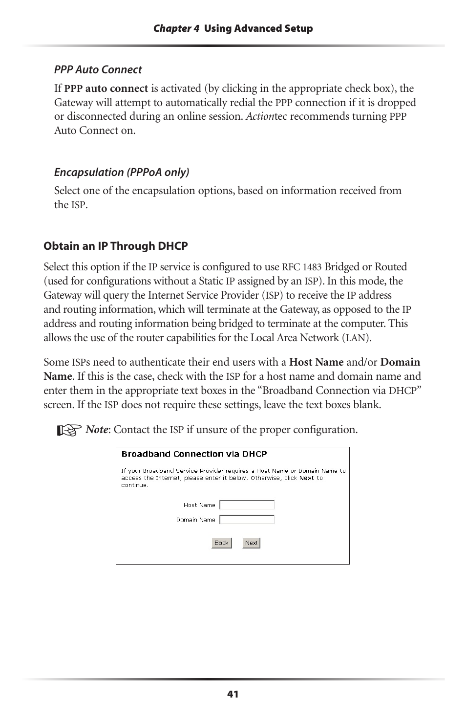 Actiontec electronic Actiontec Wireless DSL Gateway GT701WG User Manual | Page 44 / 135