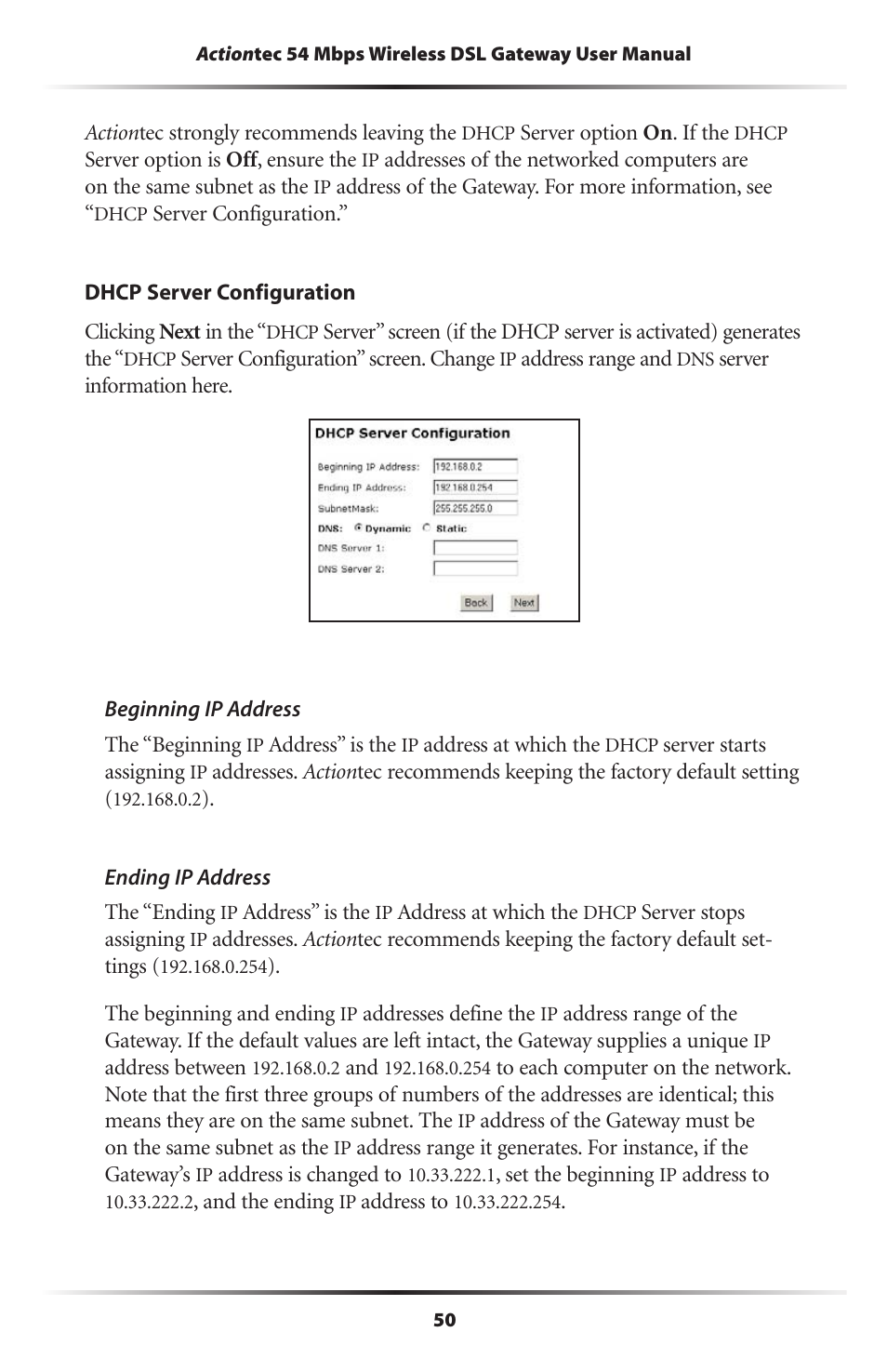 Actiontec electronic Actiontec Wireless DSL Gateway GT701WG User Manual | Page 53 / 135