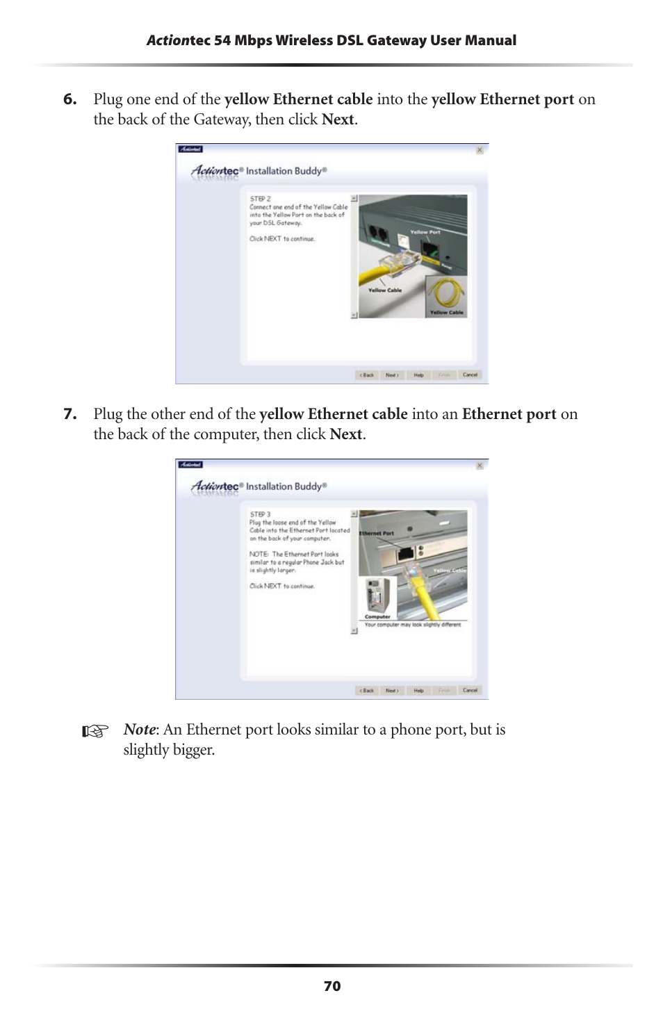 Actiontec electronic Actiontec Wireless DSL Gateway GT701WG User Manual | Page 73 / 135