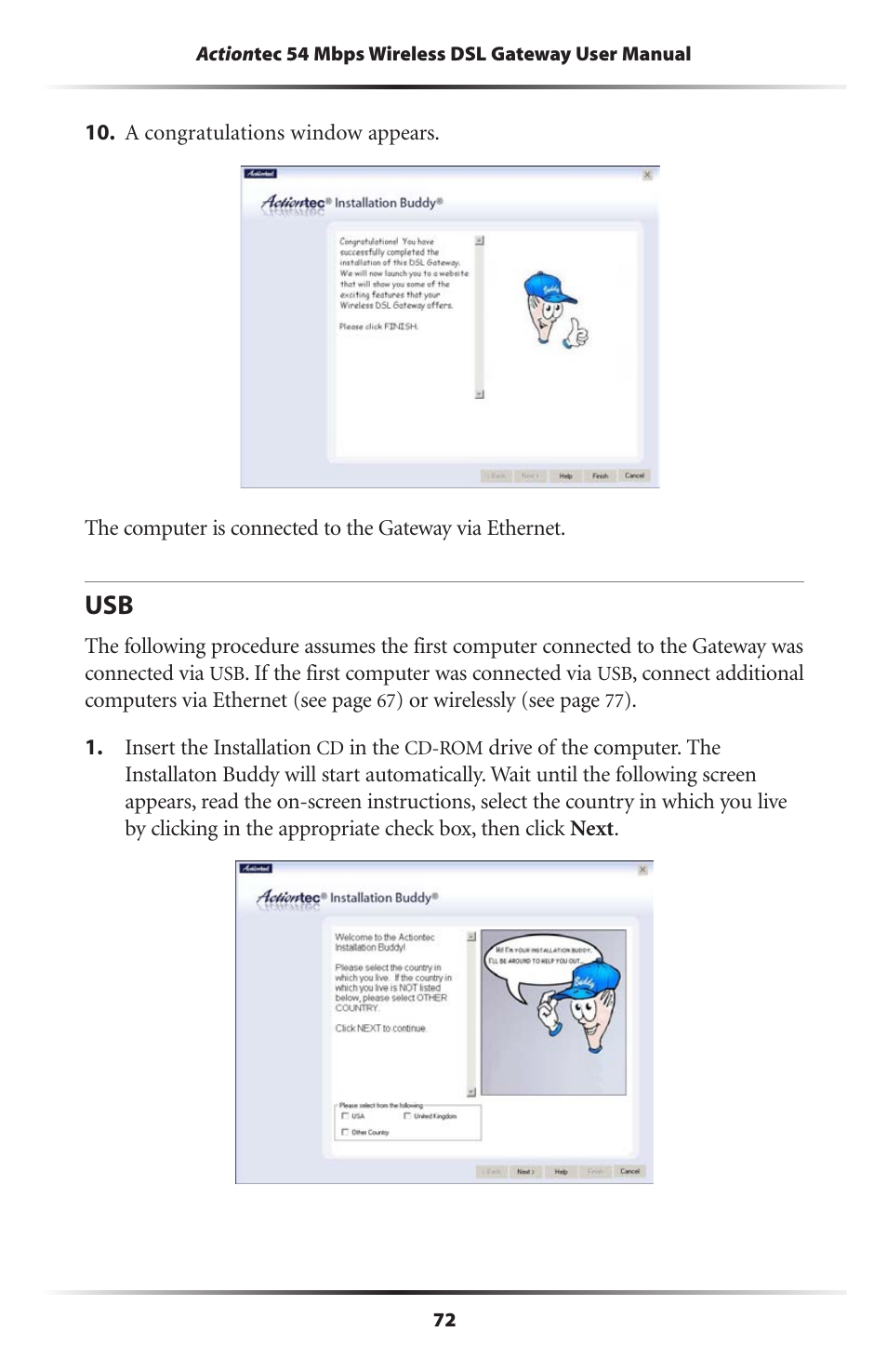 Actiontec electronic Actiontec Wireless DSL Gateway GT701WG User Manual | Page 75 / 135