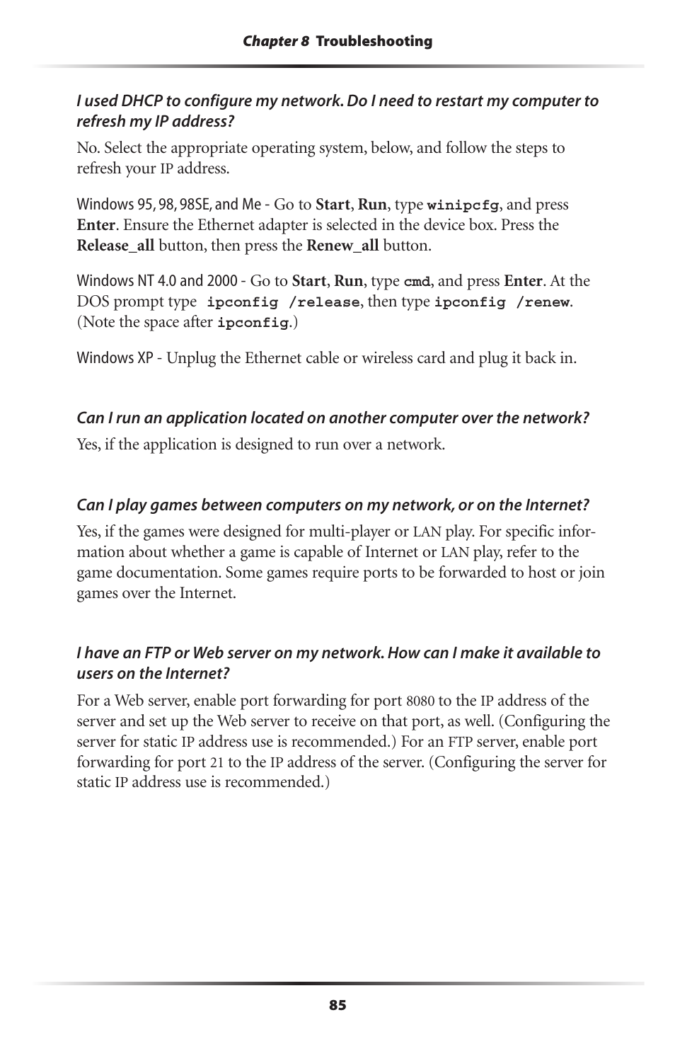 Actiontec electronic Actiontec Wireless DSL Gateway GT701WG User Manual | Page 88 / 135