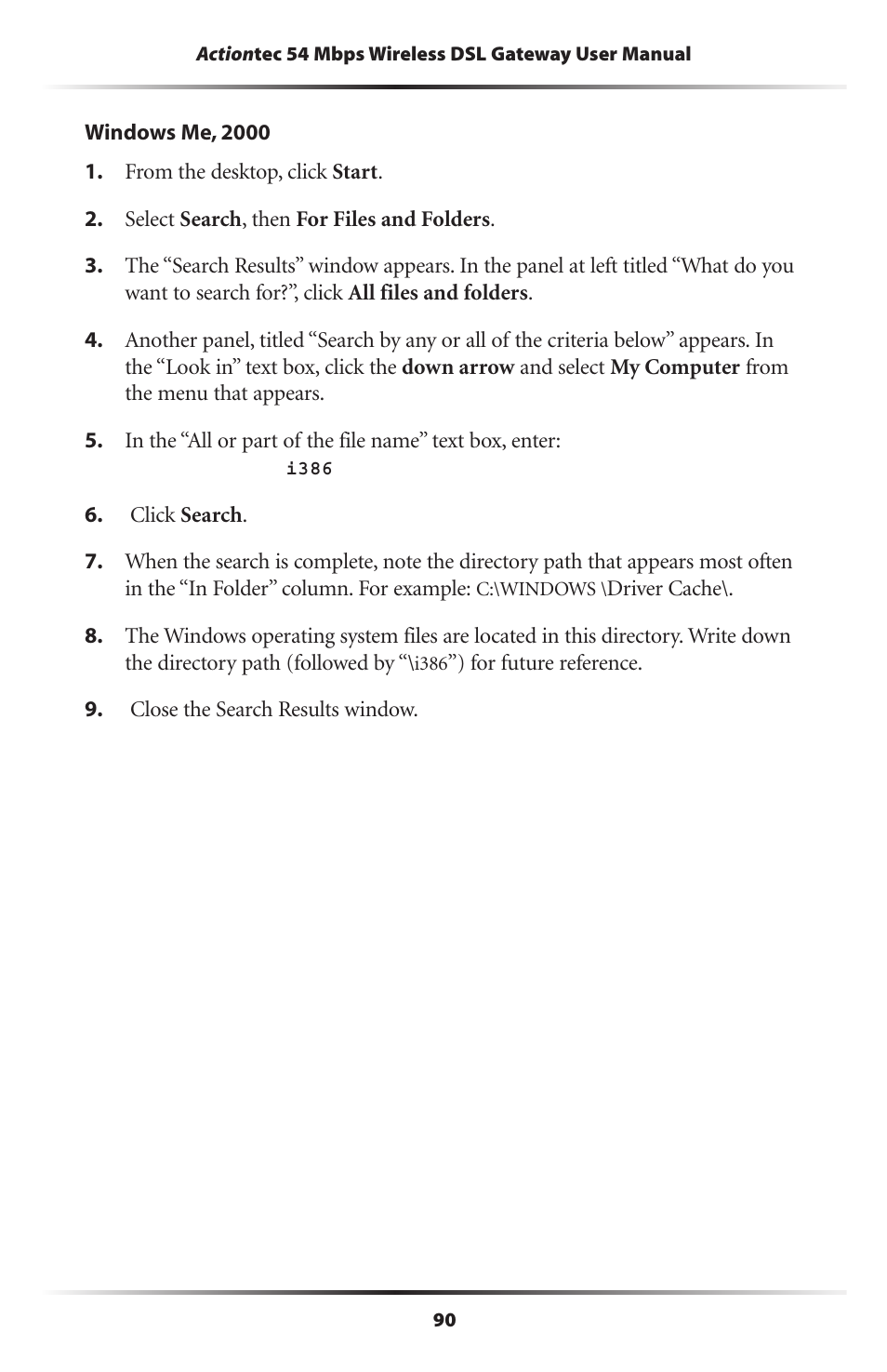 Actiontec electronic Actiontec Wireless DSL Gateway GT701WG User Manual | Page 93 / 135