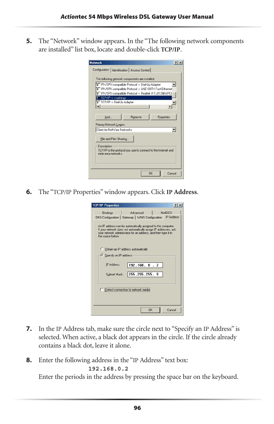 Actiontec electronic Actiontec Wireless DSL Gateway GT701WG User Manual | Page 99 / 135