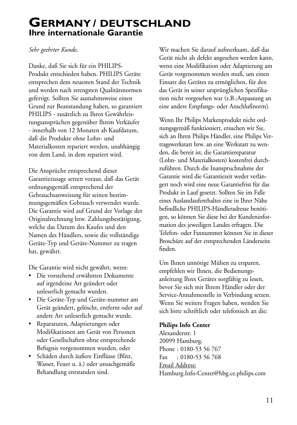 Ermany / deutschland | Philips DVDRW22899 User Manual | Page 195 / 215