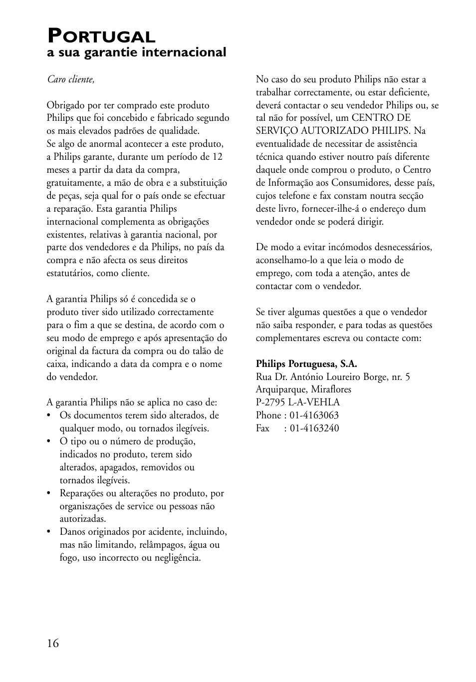 Ortugal | Philips DVDRW22899 User Manual | Page 200 / 215