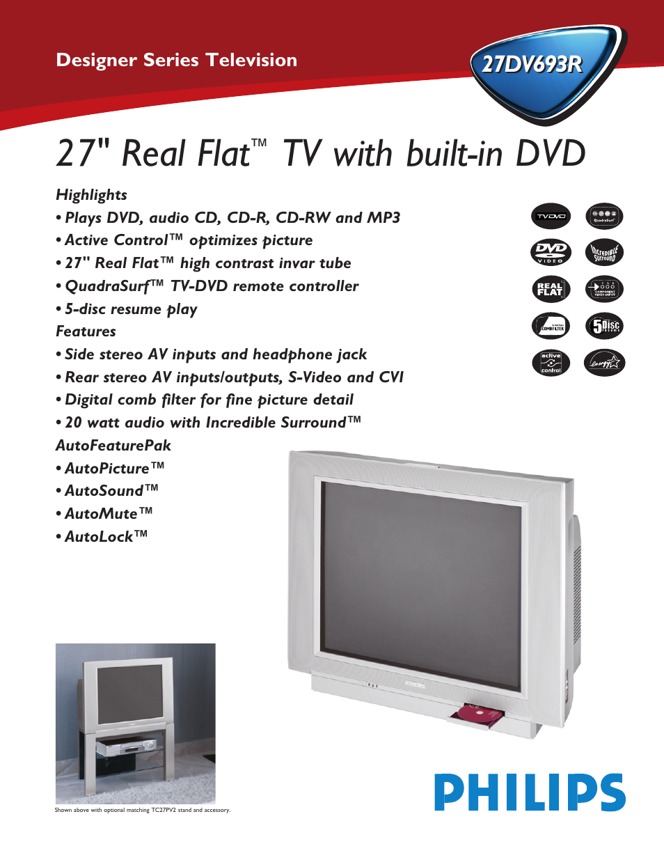 Philips 27DV693R User Manual | 2 pages