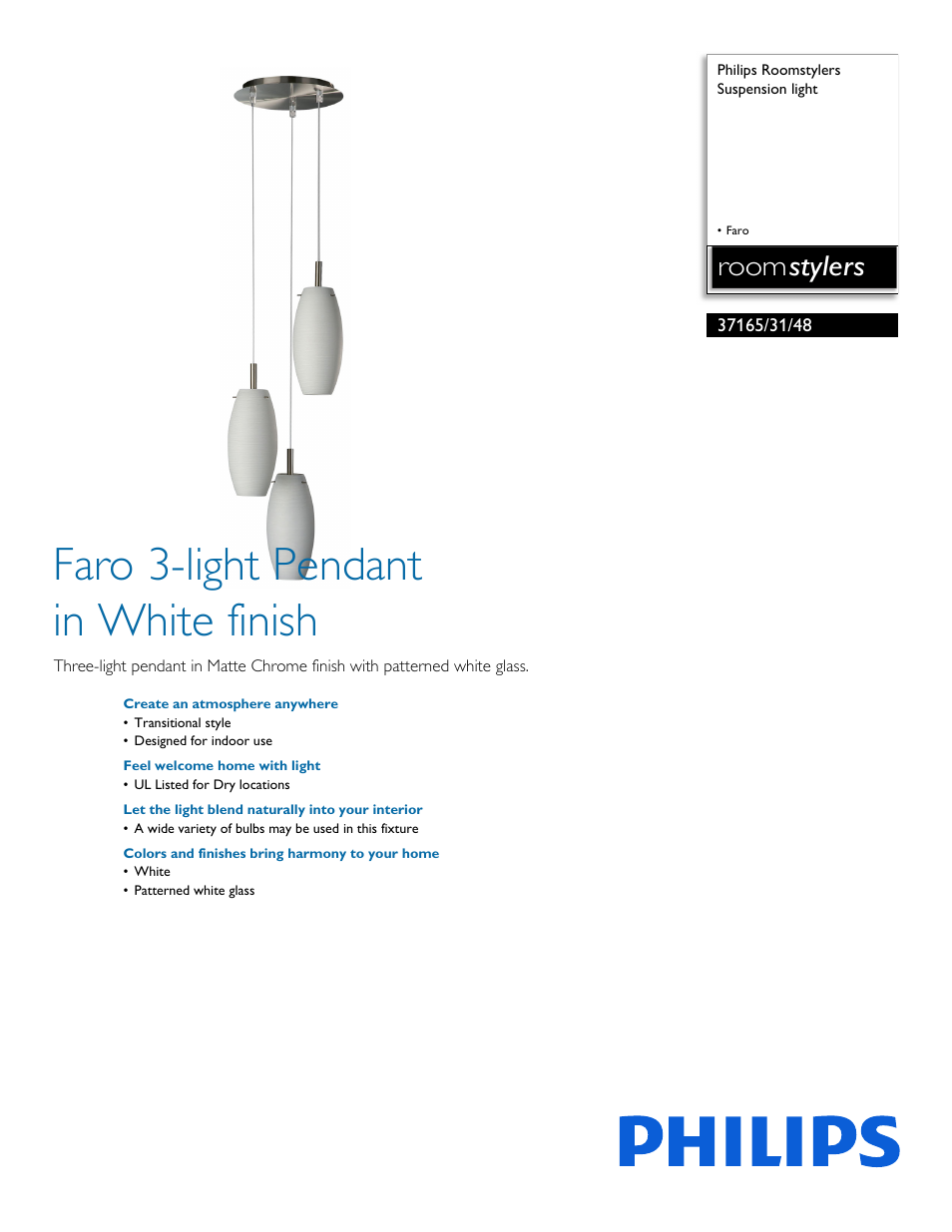 Philips 371653148 User Manual | 2 pages