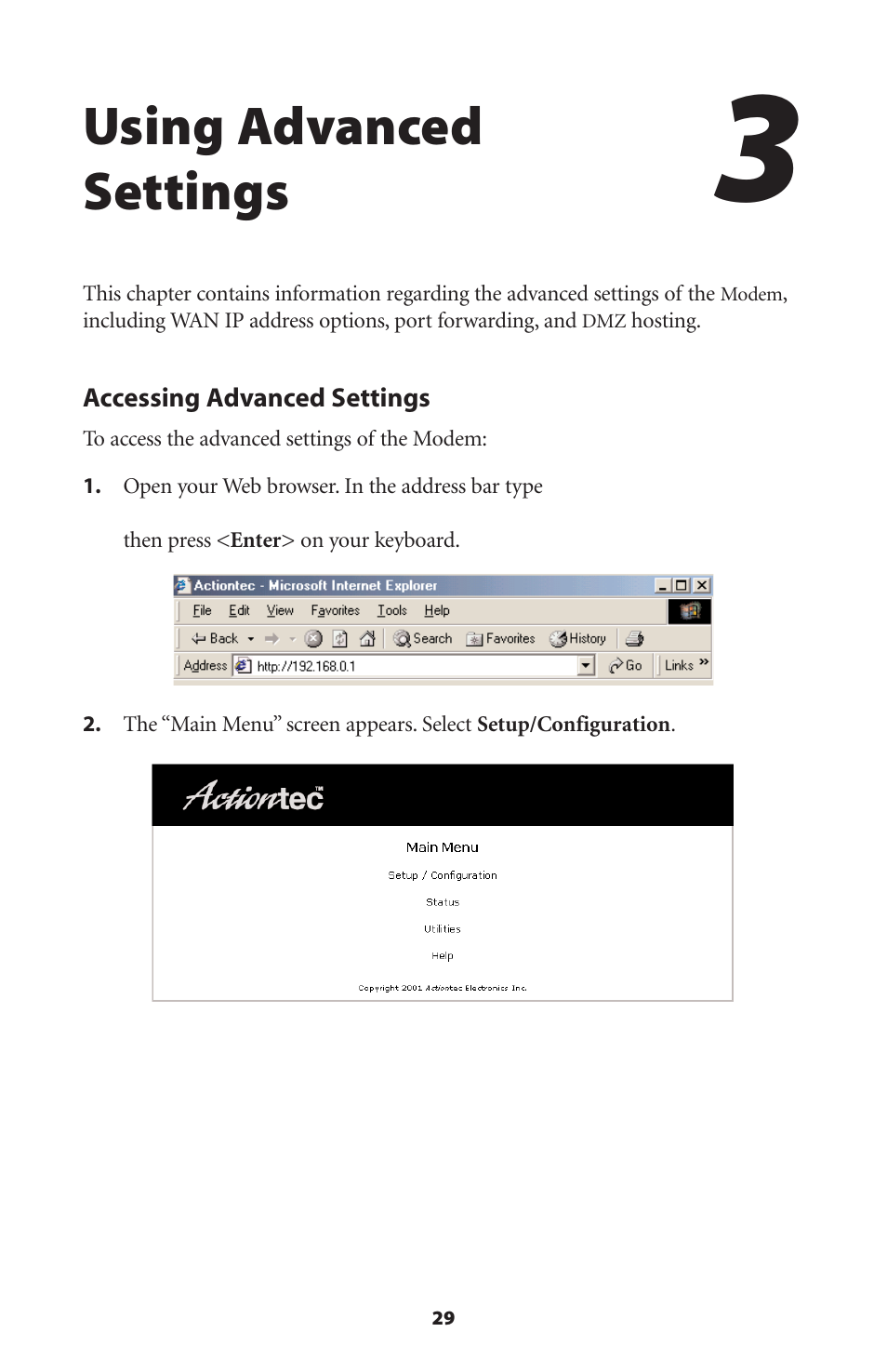 Using advanced settings | Actiontec electronic R4500U User Manual | Page 32 / 99