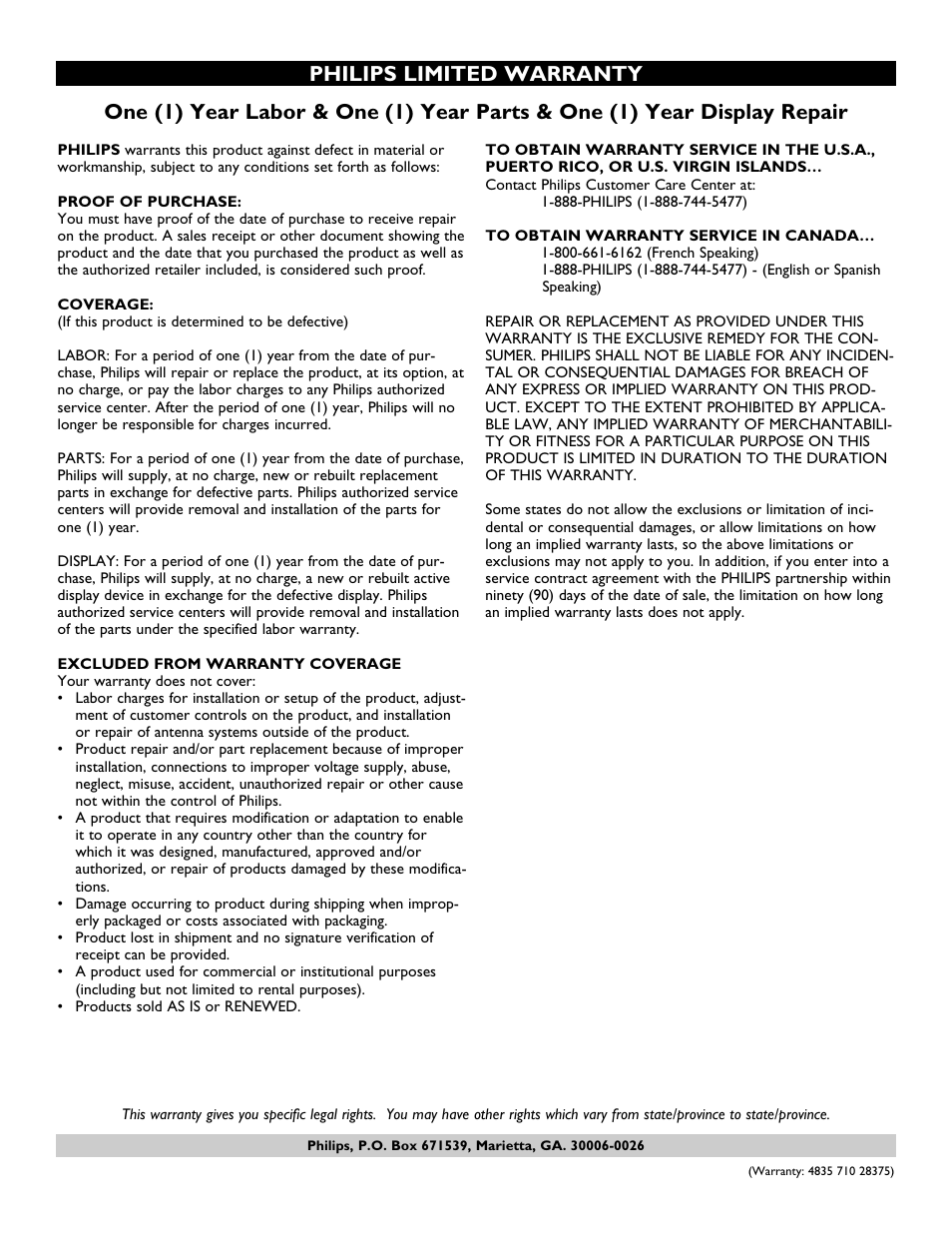 Philips 42PF9630A-37 User Manual | Page 54 / 56