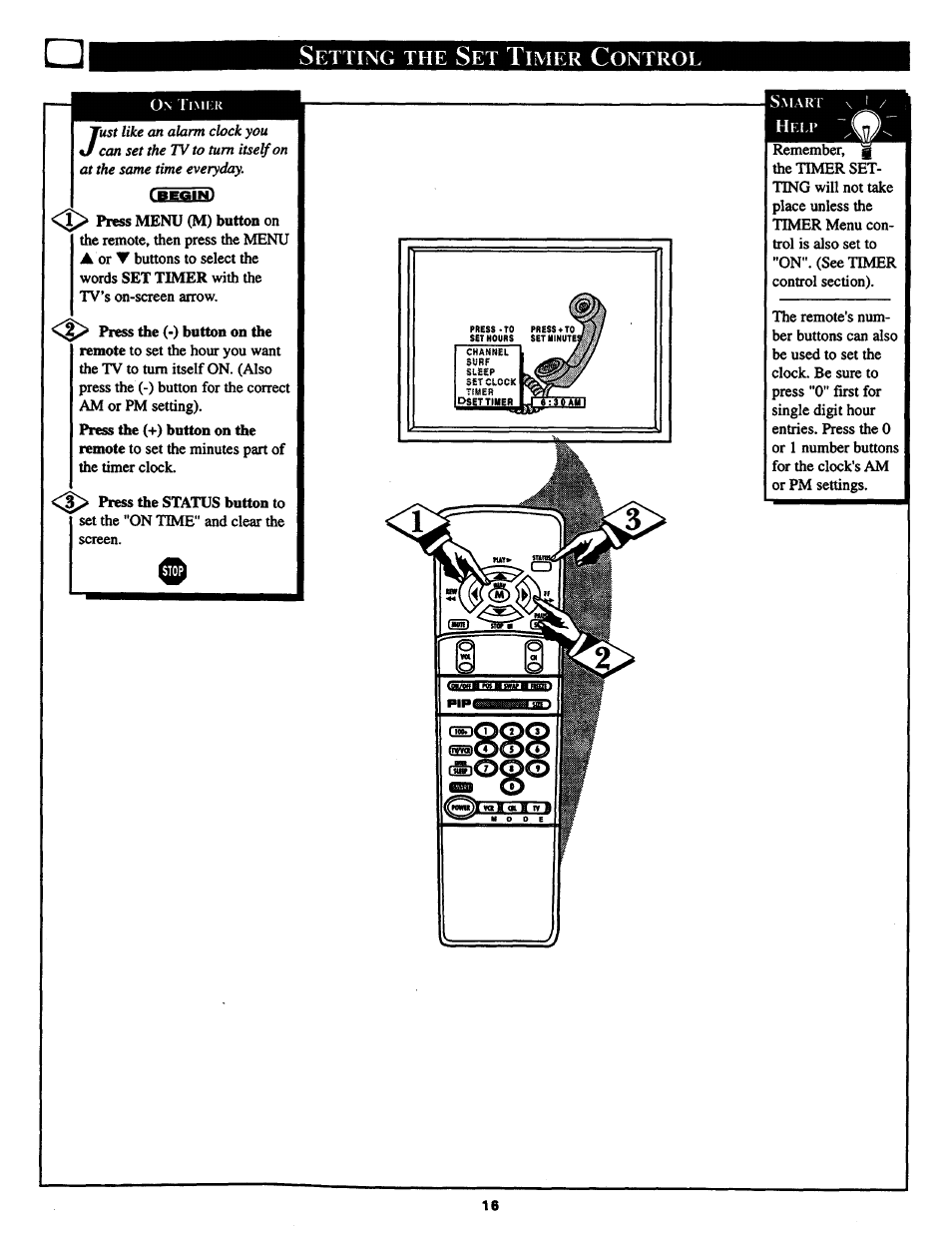 Philips COLOR TV 25 INCH TABLE User Manual | Page 16 / 40