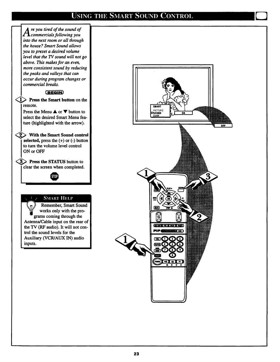 Philips COLOR TV 25 INCH TABLE User Manual | Page 23 / 40