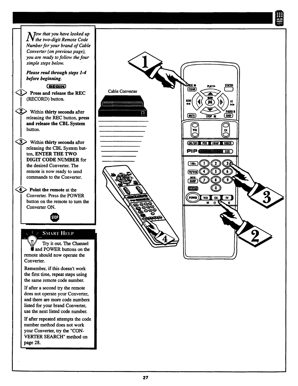 Philips COLOR TV 25 INCH TABLE User Manual | Page 27 / 40