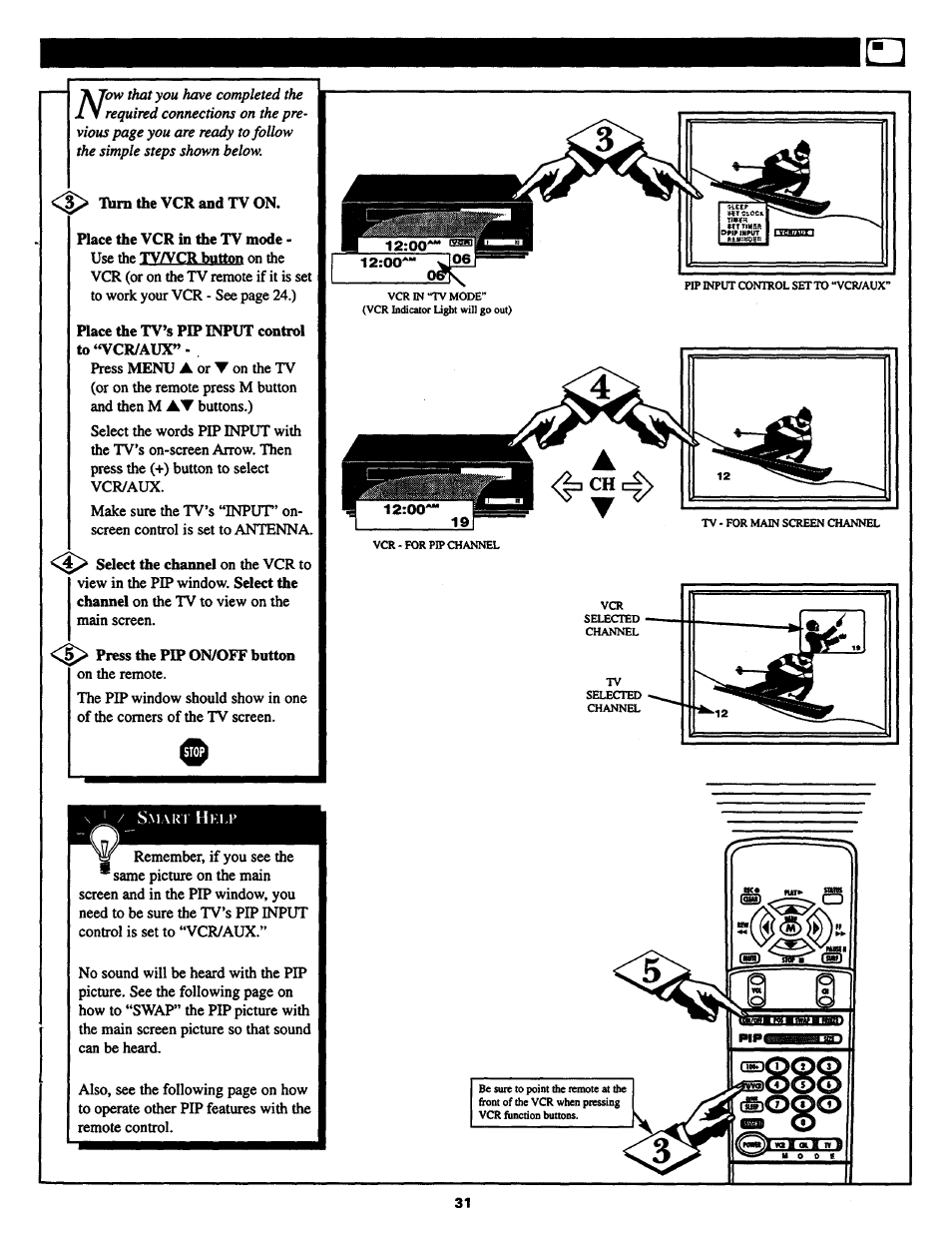 Philips COLOR TV 25 INCH TABLE User Manual | Page 31 / 40