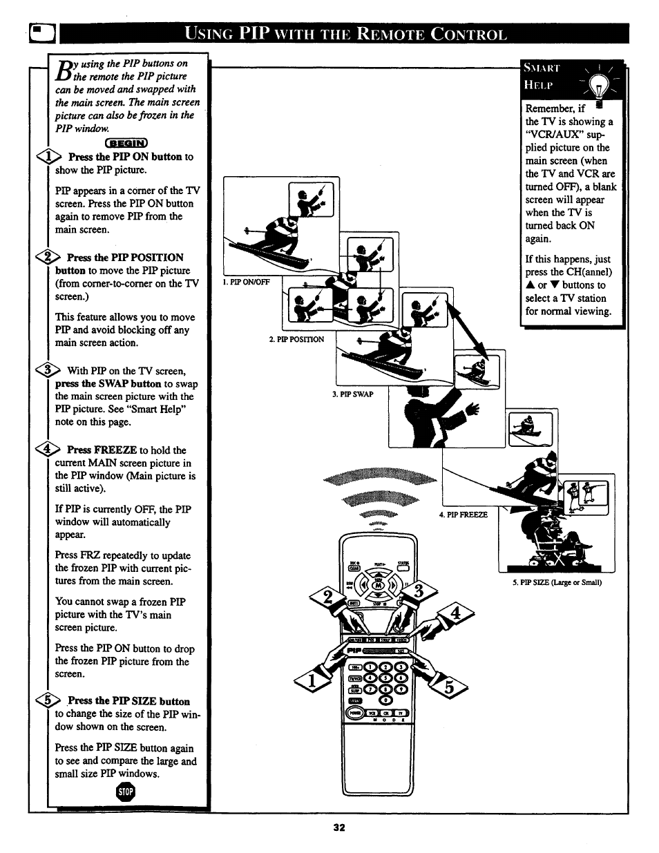 Philips COLOR TV 25 INCH TABLE User Manual | Page 32 / 40