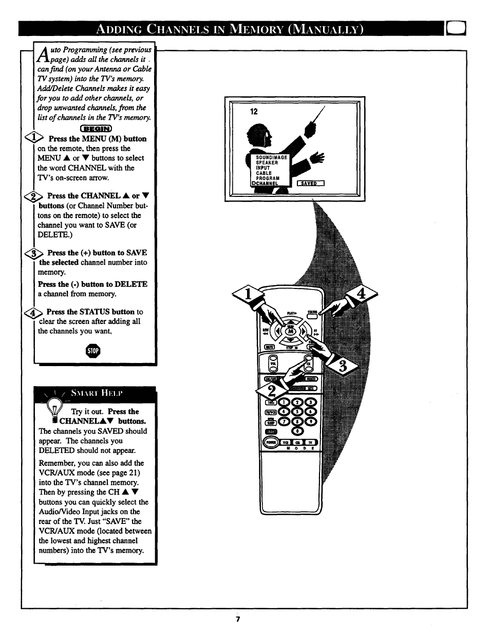 Philips COLOR TV 25 INCH TABLE User Manual | Page 7 / 40