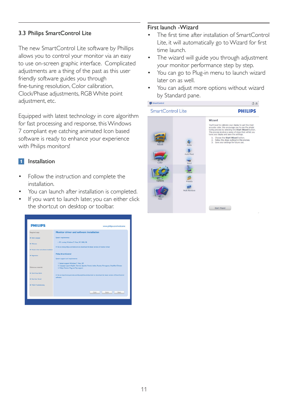 Philips LCD monitor with HDMI Audio SmartTouch 224E2SB 54.6cm-21.5" E-line Full HD User Manual | Page 13 / 50