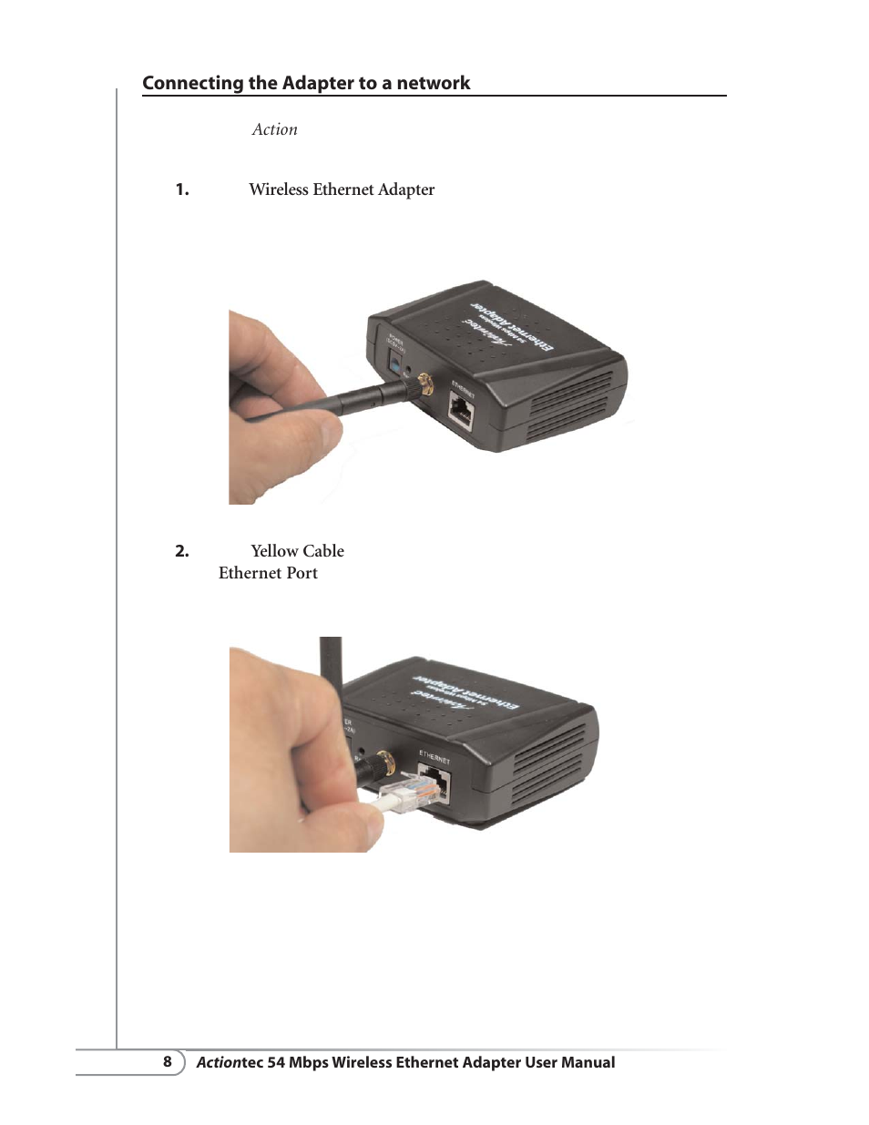 Actiontec electronic HWE05490-01 User Manual | Page 10 / 41