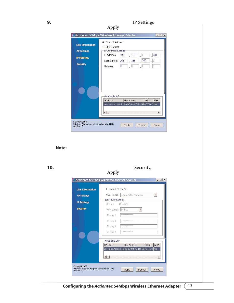 Actiontec electronic HWE05490-01 User Manual | Page 15 / 41