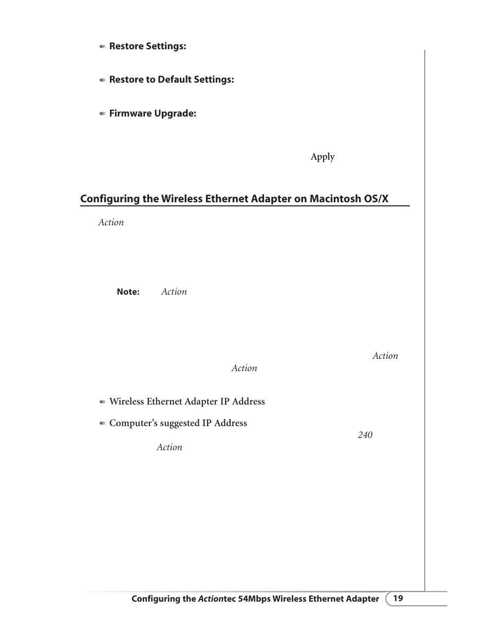 Actiontec electronic HWE05490-01 User Manual | Page 21 / 41
