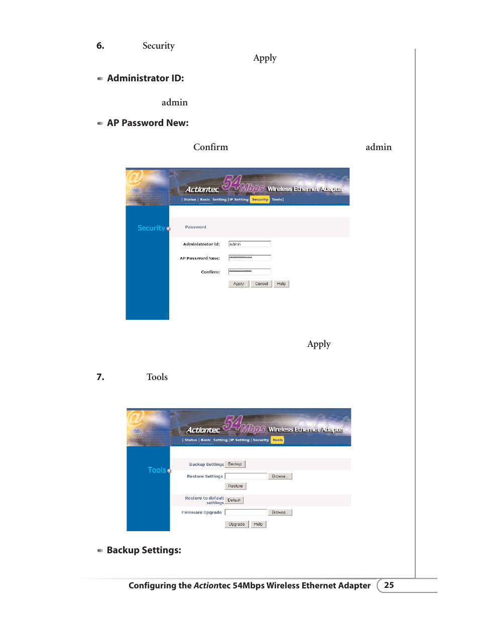 Actiontec electronic HWE05490-01 User Manual | Page 27 / 41
