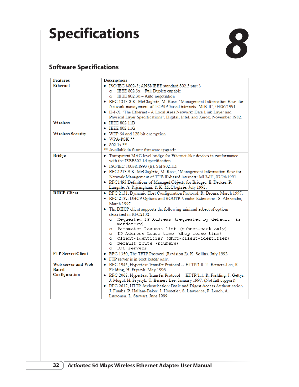 Actiontec electronic HWE05490-01 User Manual | Page 34 / 41