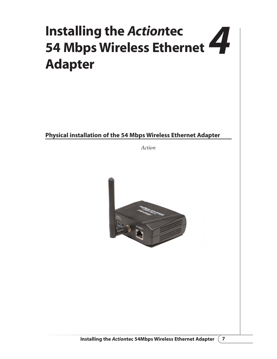 Actiontec electronic HWE05490-01 User Manual | Page 9 / 41