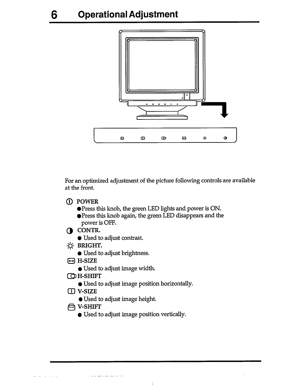 Operational adjustment | Philips CM2089JS51 User Manual | Page 8 / 20