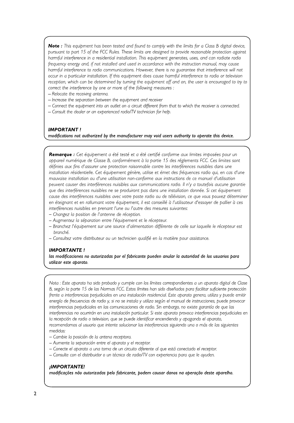 Philips MC235B-37 User Manual | Page 2 / 20