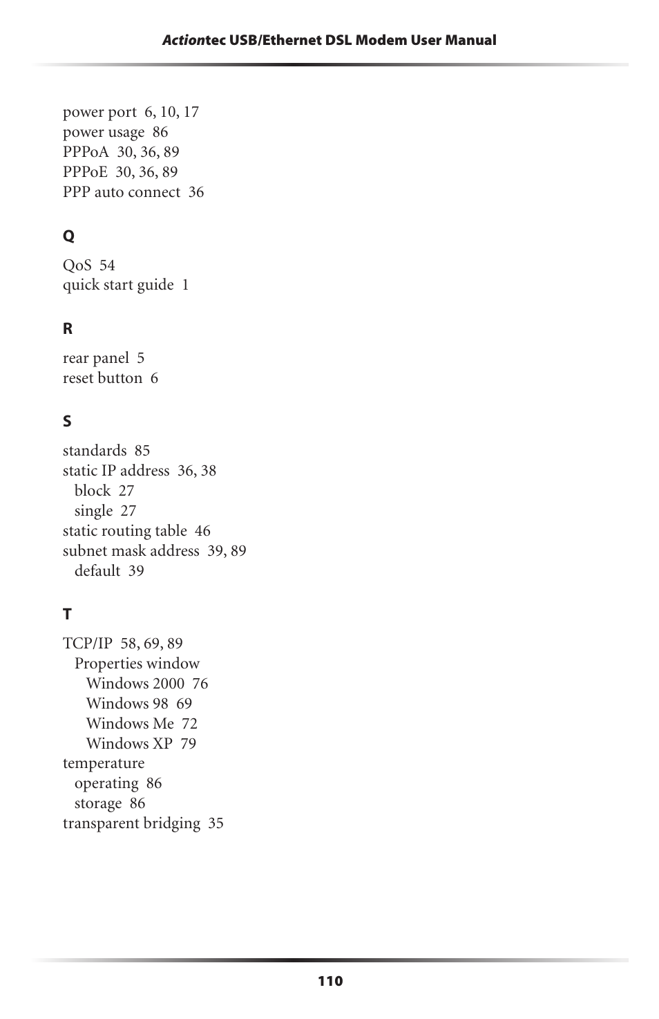 Actiontec electronic GT701 User Manual | Page 113 / 115