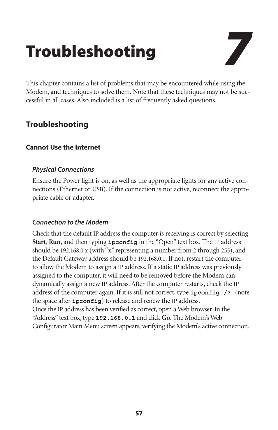 Troubleshooting | Actiontec electronic GT701 User Manual | Page 60 / 115