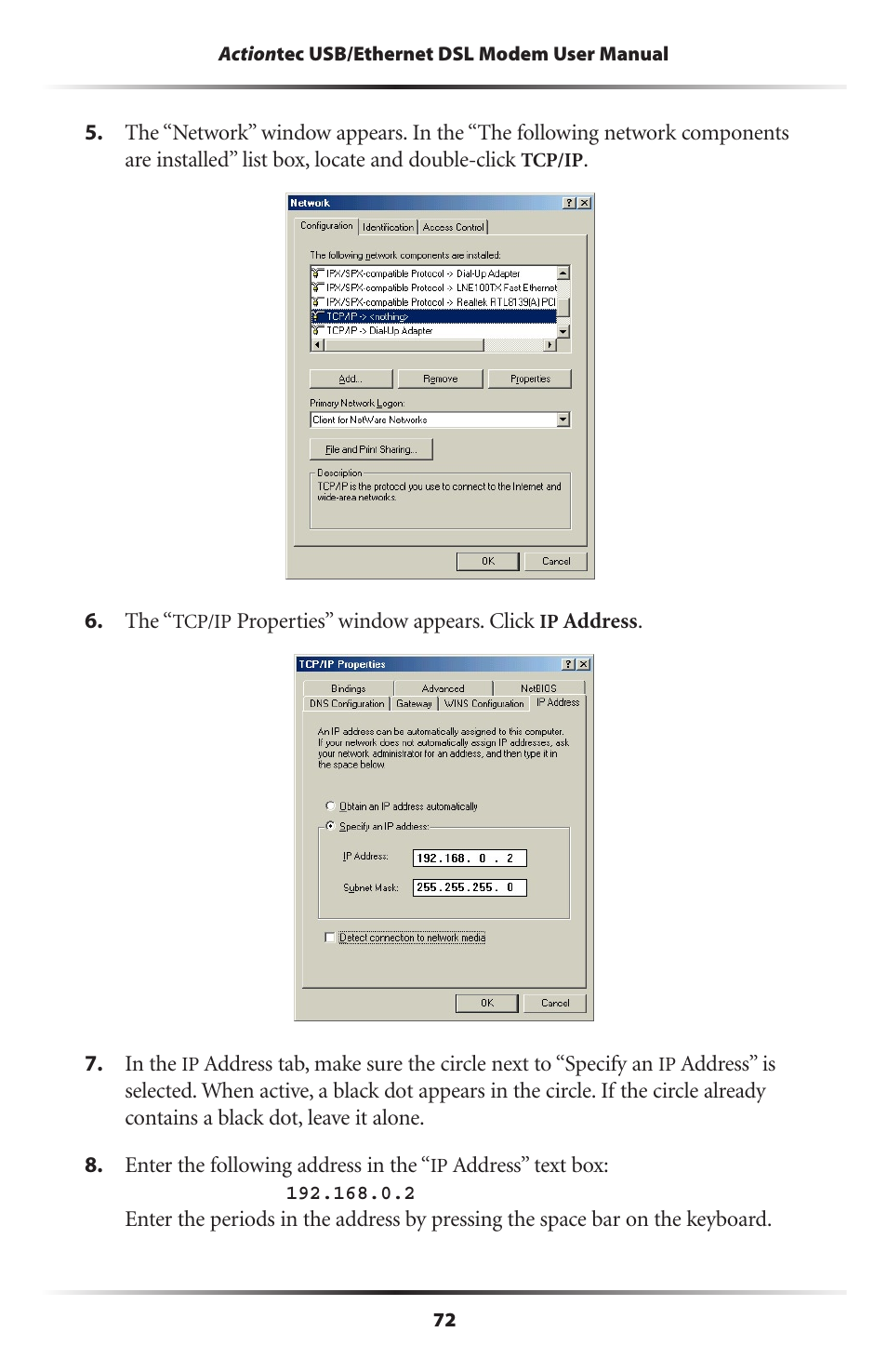 Actiontec electronic GT701 User Manual | Page 75 / 115